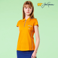 【Jack Nicklaus 金熊】GOLF女款雙絲光棉POLO衫/高爾夫球衫(橘色)
