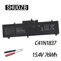 SHUOZB C41N1837 Laptop Battery For Asus Zephyrus GX502 GX502G GX502GV GX502GW GU532GU GU502G GU502GU GA502DU GU502GV 15.4V 76Wh