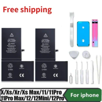 Battery for Apple IPhone X XR XS XS MAX 11 12 13 PRO MAX Mini Replacement Bateria High Quality Phone Battery