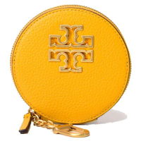 【TORY BURCH】雙T-LOGO拉鍊皮革零錢包