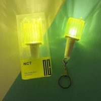 Kpop NCT Official Mini Lightstick Keyring NCT Dream 127 Concert Lamp Keychain Anime Led Light Funny Collectable Toys Item Type