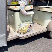 電動三輪車免打孔側邊磁啜收納籃三輪車鐵皮收納筐雨遮收納置物架