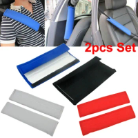 2Pcs Car Shoulder Cover Cushion Seat Belt Pad Strap BackPack Auto Interior Accessories Seat Belt Padding for Kids Car Stuff