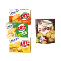 【好麗友X歐邁福】預感香烤洋芋片大包裝x3盒+法式麵包餅乾300g(多口味互搭)