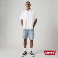 【LEVIS】468™ Loose男款高腰舒適直筒牛仔短褲 熱賣單品 A8461-0012