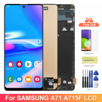A71 Display Screen Replacement, for Samsung Galaxy A71 LCD Display Digital Touch Screen with Frame for Samsung A71 A715 A715F