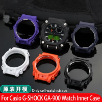 For G-SHOCK Casio GA-900/900TS Case Inner Case Movement Case Rear Cover Case GA900 Men Modification Black Watch Case Accessories