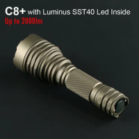 Convoy C8 Plus with Luminus SST40 Flashlight Torch 18650 Led Linterna High Powerful Flash Light Camping Hunting EDC Lanterna