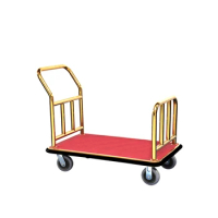 Hotel bellman luggage cart/hotel luggage cart platform with wheels