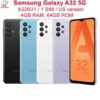 Samsung Galaxy A32 5G A326U1 A326U1/DS 6.5" 4GB RAM 64GB ROM NFC Octa Core Original Unlocked Android Cell Phone