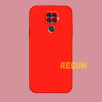 Soft Case Xiaomi Redmi Note 9 Silikon Candy Macaron Bludru Merah