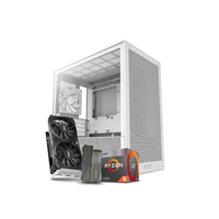 คอมพิวเตอร์ตั้งโต๊ะโทนสีขาวมินิมอล AMD Ryzen 5 + MSI RTX 3050 8GB | RAM 16GB / SSD NVMe 500GB (เคส N