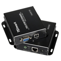 TESmart VGA Extender to UTP over Cat5/6 RJ45 Cable up to 300m EDID 1920*1200@60Hz VGA Extender with 