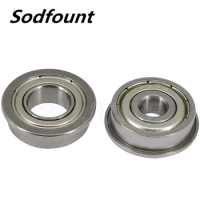 1pcs　Thin-walled miniature small bearing with flange with side ribs F6700-2Z ZZ size 10*15*16.5*4*0.8 mm