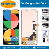 Amoled 6.34" For Google Pixel 5a 5G LCD Display Touch Panel Screen Digitizer Assembly G1F8F, G4S1M For Google Pixel 5a LCD
