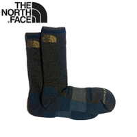 【The North Face 美國 羊毛保暖襪(輕量支撐)《藍棕》】3CNP/運動襪/中筒彈性避震健行襪/吸濕排汗