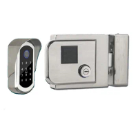 Wireless Smart Door Lock Fingerprint Smart Key Lock Waterproof Smart Lock for House Yard Door, Courtyard Door
