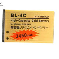 1x 2450mAh BL-4C BL 4C BL4C Gold Replacement Battery For Nokia 6100 6300 2650 2652 2690 2692 3108 3500c 6066 6088 6101 6102 ect