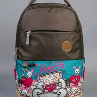 Ransel Genic CheeSe Free Pouch - Tas Sekolah Anak Remaja Motif Rabbit Gemoy