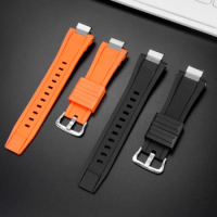 Modified Silicone For Casio G-SHOCK MTG-B3000 Quick release watchband MTG B3000 resin Rubber watch strap with Adapters Connector