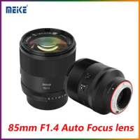 Meike Full Frame 85mm F1.4 Large Aperture Auto Focus Full Frame Portrait Lens (STM Motor) for Sony E mount Nikon Z mount Cameras