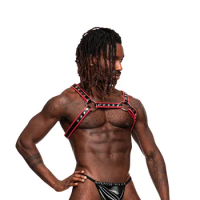 Gay Rave Harness Sexy Hot Lingerie Man Sexual Body Adjustable Chest Harness Belt Strap Punk Rave Costumes Gay Clothing Party