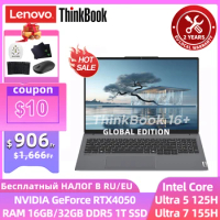 Lenovo Laptop ThinkBook 16+ 2024 Intel Ultra 5 125H/7 155H CPU RTX 4050/RTX 4060 16G/32GB 512GB/1T SSD 16-inch 2.5K 120Hz PC