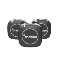 maono 無線領夾麥克風 AU-WM820 A2 (一發二收) 專業電容麥克風 續航時間長達6小時 適用電腦、手機、相機等