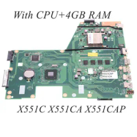 60NB0340-MB1060-220 X551CA REV 2.2 MAIN BOARD for ASUS X551C X551CA X551CAP Motherboard SR109 Celeron 1007U CPU With 4GB RAM