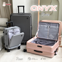Koper Joshee Onyx Series 20 - 26 Inch Kabin & Bagasi Front - Top Load TSA Expandable USB Cup Holder