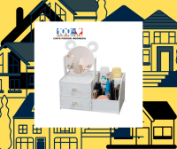 Rak Kosmetik Make Up Tempat Skincare Penyimpanan Serbaguna MDF LC068