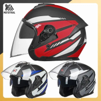 GXT motorcycles Helmet Lightweight fashion Half Helmet four Seasons Sunglasses Windshield Double Lens for vespa racing helmet