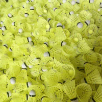 Elastic Foam Ball Head Badminton Durable Stable Nylon Feather Shuttlecocks Ideal for Youth Players' Indoor Outdoor Badminton