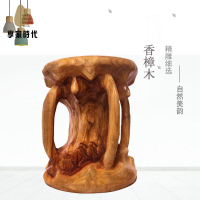 廠家直出 木墩 矮凳 邊幾 凳子 換鞋凳  香樟木鼓凳整體實木墩子樹樁根雕燈籠凳子茶桌木墩圓凳簡約換鞋凳 工廠現貨 八折下殺syeb