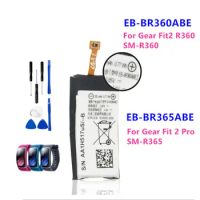 EB-BR360ABE Replacement Battery For Samsung Gear Fit2 Fit 2 R360 SM-R360 EB-BR365ABE For Samsung Gear Fit 2 Pro SM-R365 R365
