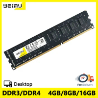 DDR3 DDR4 4GB 8GB 16GB Desktop Memoria RAM PC3 1.5V 240Pin 1066 1333 1600Mhz PC4 1.2V 288Pin 2133 2400 2666Mhz DIMM Memory Ram
