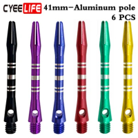 CyeeLife 6pcs soft hard aluminum dart shaft darts accessories anti-break durable senior dart pole various colors