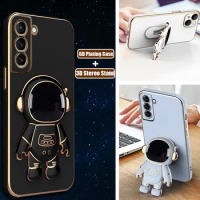 Plating Astronaut Folding Holder Case For Huawei Nova 3 3i 4 5 5i Pro Nova 6 5G 6SE 7 7SE 8 8SE 8i 8 9Z 9SE 10pro 3D Back Cover