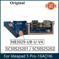 LSC Original For Lenovo ideapad 5 Pro-16ACH6 Creator 5-16ACH6 Laptop USB SD Card Switch Board 5C50S25202 Fast Ship