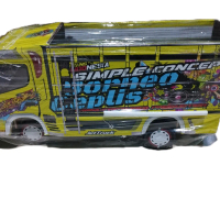 Miniatur Truk Oleng Terpal Polos Dan Lampu Motif Random miniatur truk canter