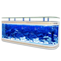 Custom Glass Clear Luxury Aquarium For Home big of TV cabinet 1.2m 1.5m 1m 3M