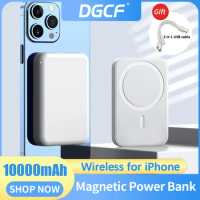 Magnetic Wireless Power Bank 10000mAh MagSafe External Battery Charger Portable Auxiliary Powerbank for iPhone Xiaomi Samsung