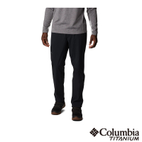 【Columbia 哥倫比亞 官方旗艦】男款-鈦 UPF50防潑輕量長褲-黑色(UAE80870BK / 2023春夏)
