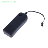 1Pc DC3V AA Battery Holder Box For 1-5m Light EL Wire Glasses Glow Neon Decor Battery Storage Cover Box Converter Connector