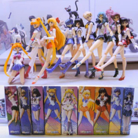 SHFiguarts Love Live Sailor Mercury Sailor Mars Anime Sailor Moon Figure Model Figure Toys Action Movable Collection Doll Gifts