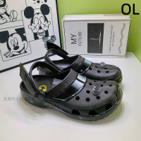crocs Collaborative Cartoon Batman Winged Fashion Clogs for Boys Non-Slip Outdoor Beach Sandals