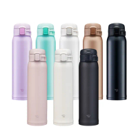 【ZOJIRUSHI 象印】買1送1 不鏽鋼彈開式保溫杯600ml+600ml(SM-SR60E+SM-SK60EMD 保溫保冰/環保杯)