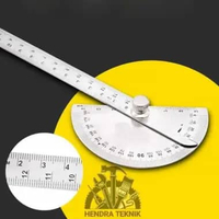 BUSUR DERAJAT 6" PROTRACTOR ALAT UKUR SUDUT PENGGARIS KEMIRINGAN SUDUT 180 DERAJAT 145mm