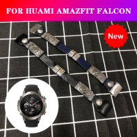For Amazfit Falcon Strap Leather Replacement Wristband Bracelet For Huami Amazfit Falcon Smart Watch Band Easyfit Correa