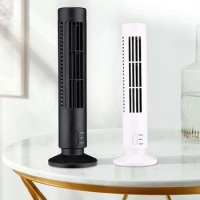 New USB Tower Fan Bladeless Fan Tower Electric Fan Mini Vertical Air Conditioner, Bladeless Standing Fan